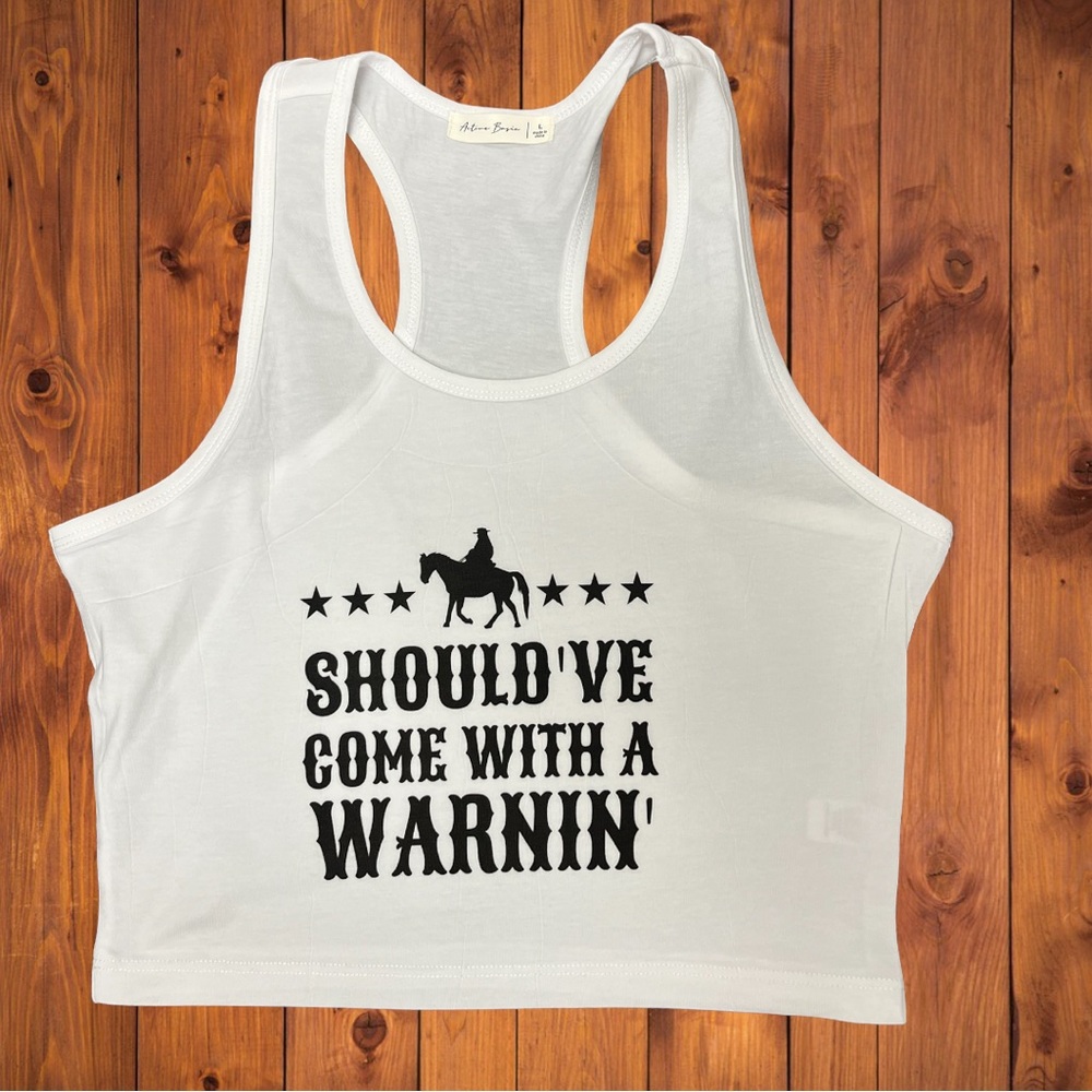 Should of come with a warning Morgan Wallen tank  S-L available brand new.